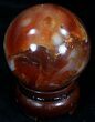 Colorful Carnelian Agate Sphere #32080-1